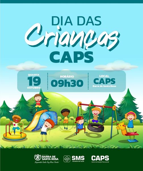 Caps de Barra de Santa Rosa realiza festa em homenagem ao Dia das Crianças