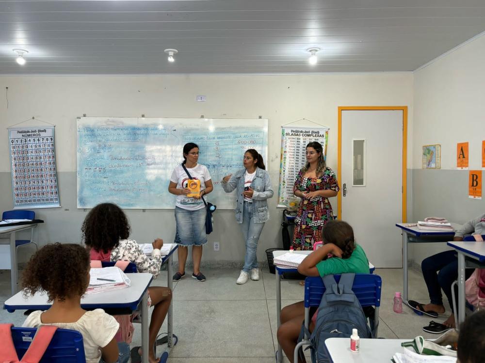 Em Soledade, profissionais da UBS do Bairro Alto São José promoveu PSE na Escola Municipal Juvina de Oliveira