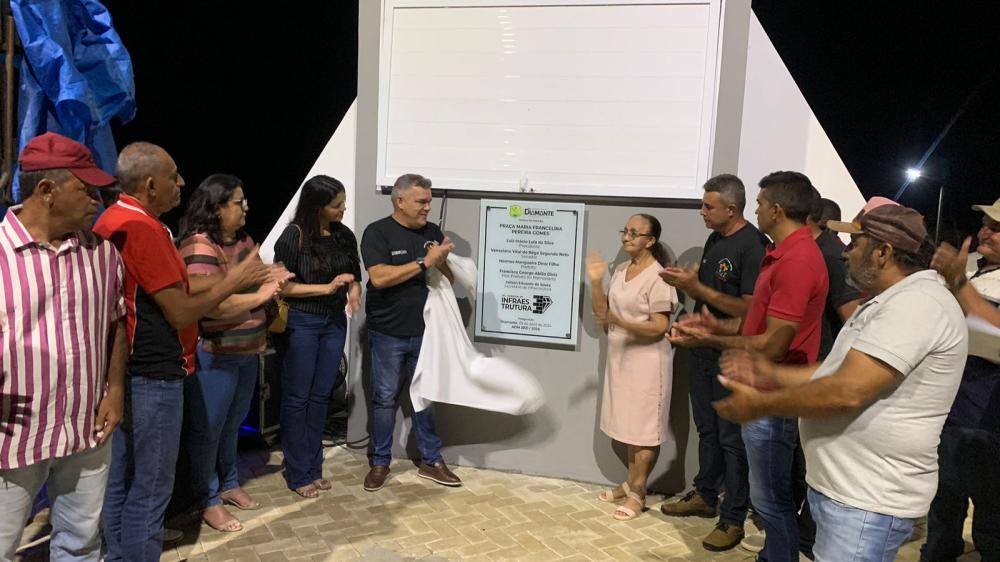 Prefeitura de Diamante Inaugura Praça Maria Francelina Pereira Gomes na Comunidade Cabano