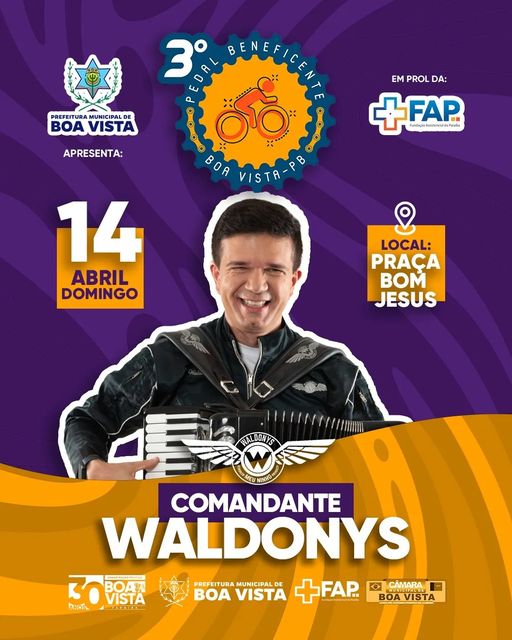 Em Boa Vista, tudo pronto para a 3ª edição do Pedal Beneficente em prol do Hospital da FAP que acontece neste domingo 