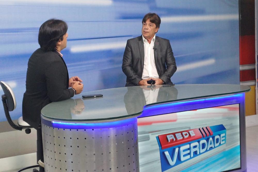 Presidente da FIEPB apresenta programa de gestão, em entrevista ao Rede Verdade, na TV Arapuan