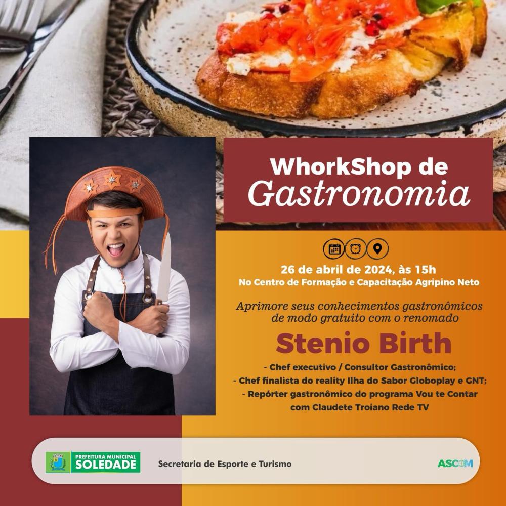 Prefeitura de Soledade realiza WhorkShop de Gastronomia