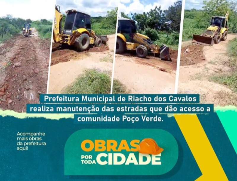 Prefeitura de Riacho dos Cavalos Realiza Recuperação de Estrada na Comunidade Poço Verde