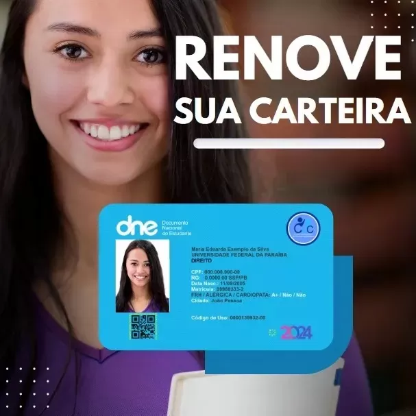 Entidades lançam campanha “Renove” para renovação da Carteira de Estudante em JP e CG