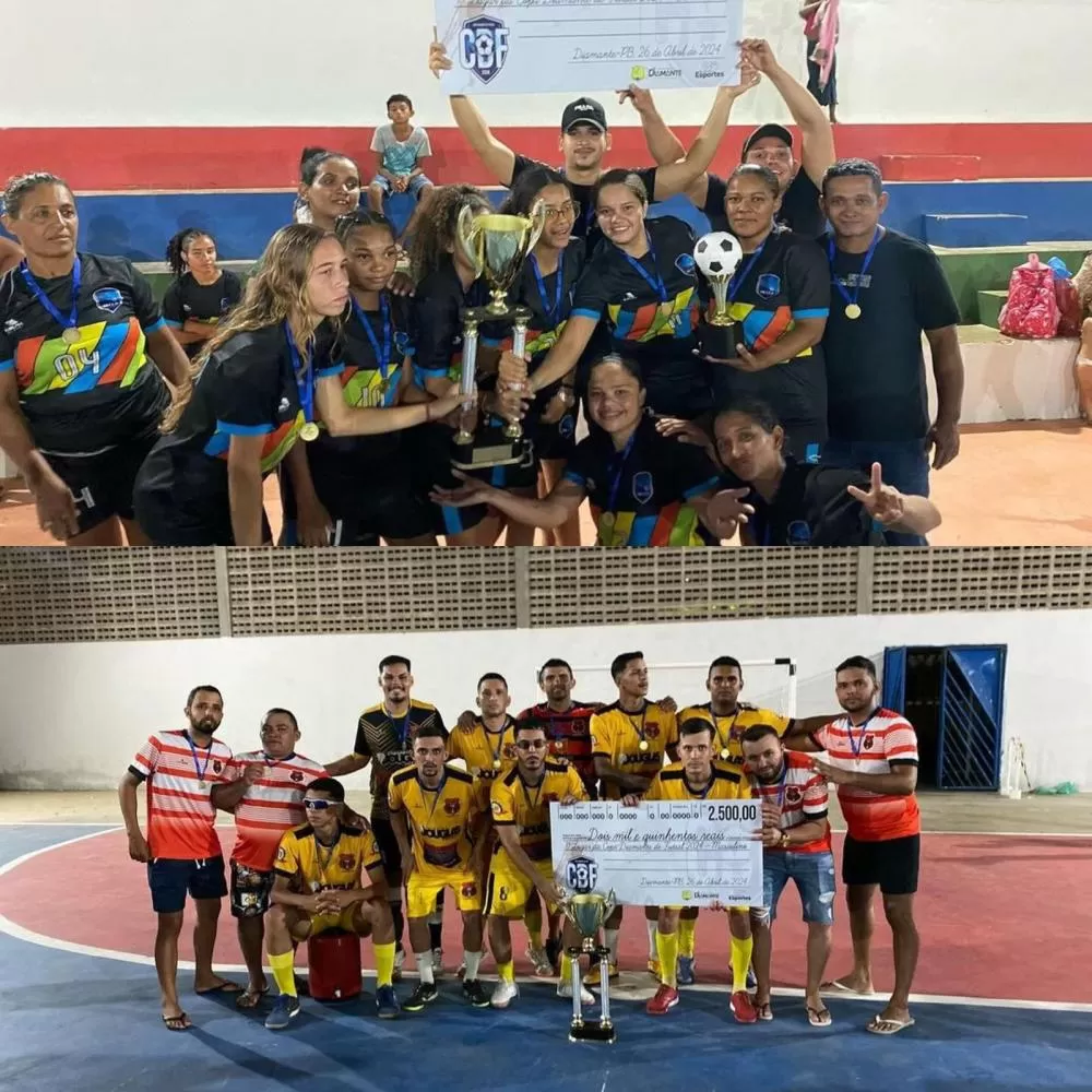 Diamante Celebra os Campeões da Copa Diamante de Futsal Feminina e Masculina em uma Final Eletrizante