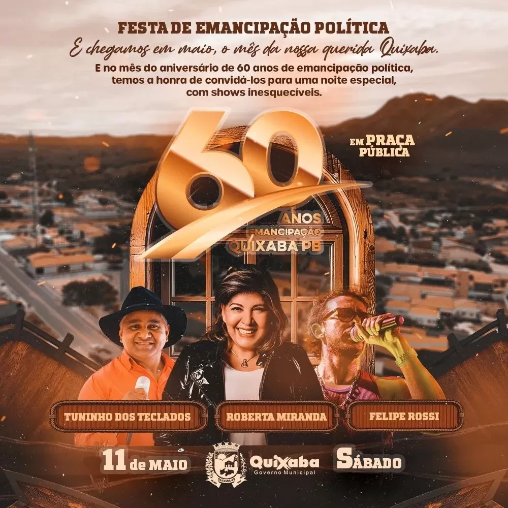 Prefeitura de Quixaba se Prepara para Grandiosa Comemoração de seus 60 Anos de Emancipação Política