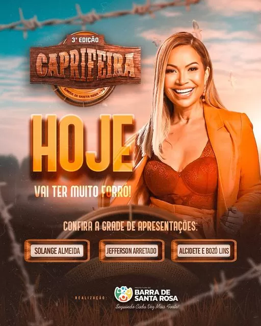 Solange Almeida agita Barra de Santa Rosa na 3ª Caprifeira