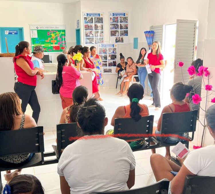 Prefeitura de Diamante realiza palestra sobre o “Outubro Rosa” na UBS II na Vila Vazante