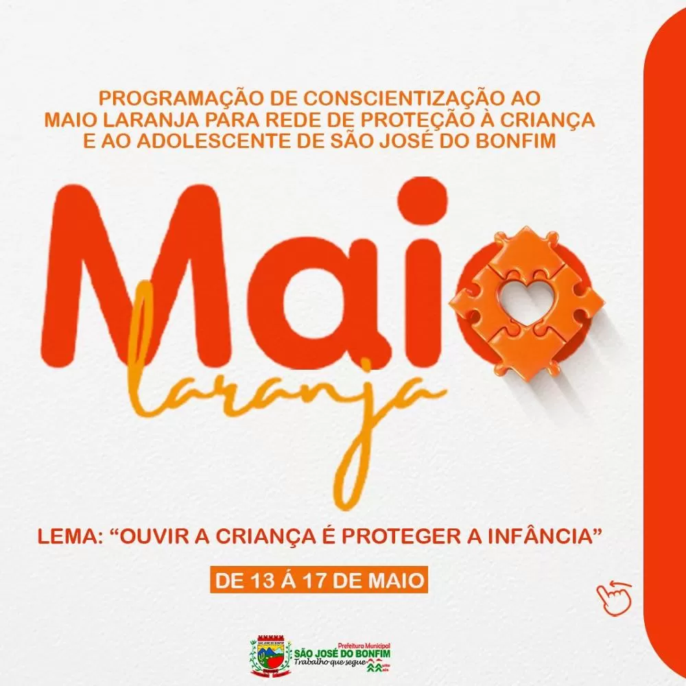 Prefeitura de São José do Bonfim Promove Programação do Maio Amarelo em 2024