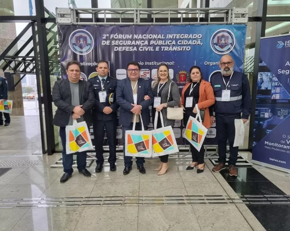 Prefeito de Soledade Geraldo Moura Ramos participa de Fórum sobre segurança, em Curitiba - PN