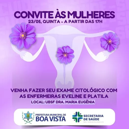 Prefeitura de Boa Vista Realiza Mutirão de Exames Citológicos na UBSF Dra. Maria Eugênia