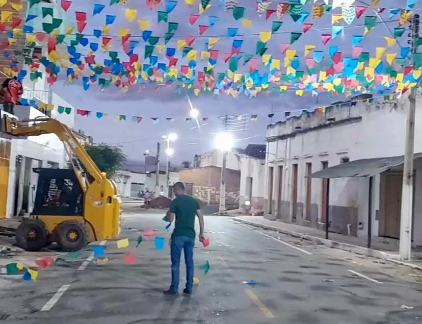 Prefeitura de Diamante prepara os últimos detalhes para a festa do São João Tradição na Rua do Comércio