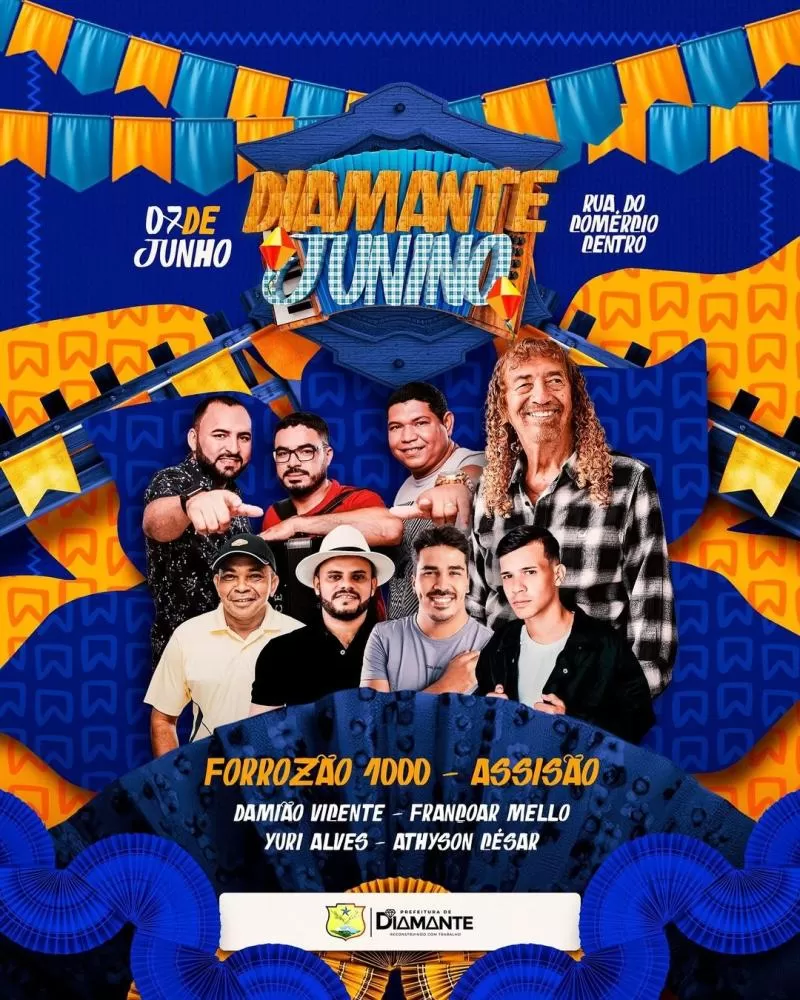 Prefeitura de Diamante realiza São João na Rua do Comércio nesta sexta (07)