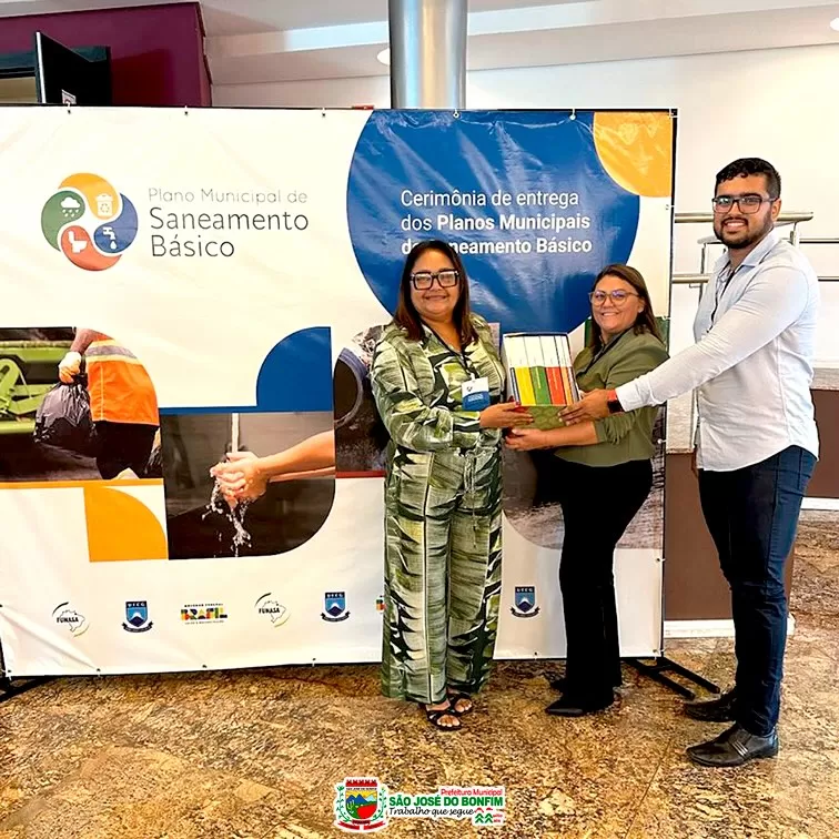 São José do Bonfim Recebe Plano Municipal de Saneamento Básico em Evento em João Pessoa.