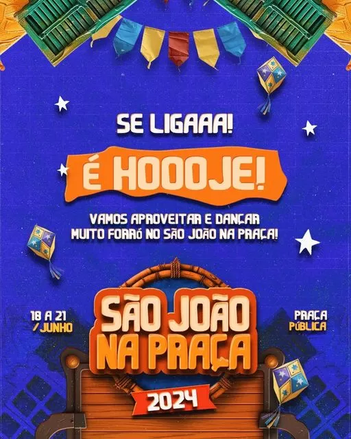 Barra de Santa Rosa Inaugura Festejos Juninos com o São João na Praça 2024 nesta Terça-feira(18)