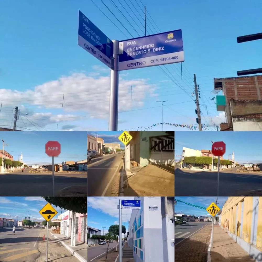 Prefeitura de Diamante Inicia Instalação de Placas de Sinalização para Melhorar Trânsito e Segurança