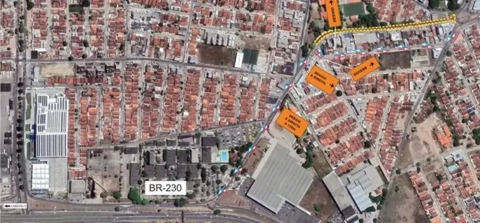 Trânsito na rotatória do Cuiá é interditado para obras no viaduto, em JP