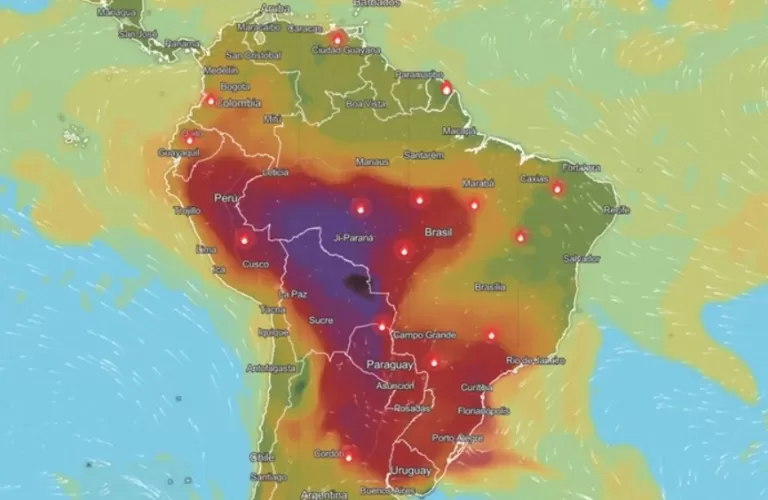 Brasil entra no nível “perigoso” de poluição com aumento de incêndios