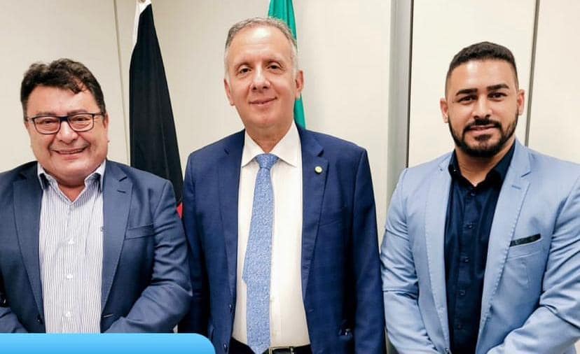 Prefeito Geraldo Moura e presidente da Câmara de Vereadores, Leno Garcia, cumprem agenda de trabalho em Brasília - DF.