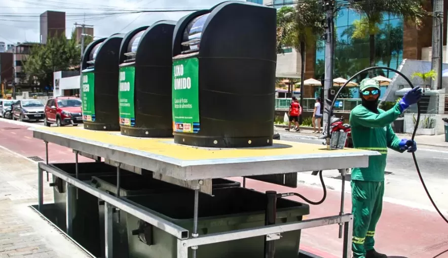 João Pessoa recebe instalação de novo sistema de coleta de lixo subterrâneo