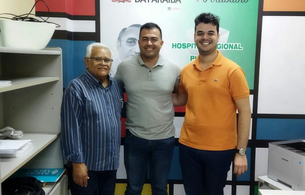Prefeito Neto, Presidente do Consórcio de Saúde se reúne com novo Diretor do Hospital Regional de Picuí para Demandas de Barra de Santa Rosa