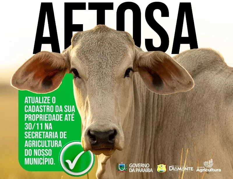 Prefeitura de Diamante orienta criadores sobre vacina contra febre aftosa