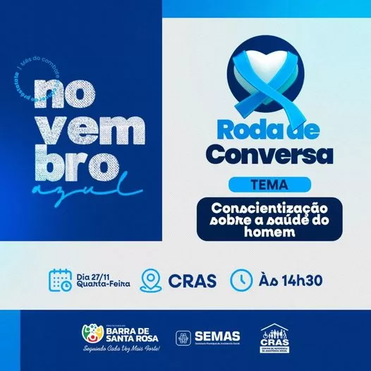 Barra de Santa Rosa promove roda de conversa sobre a saúde do homem