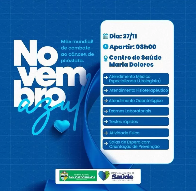 São José dos Ramos promove dia especial de saúde para os homens nesta quarta-feira(27)