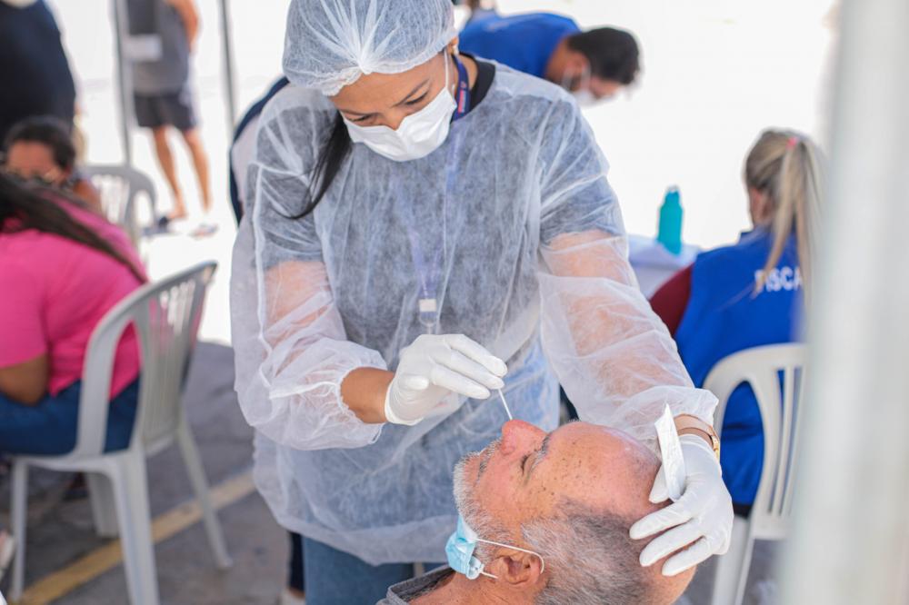 Cabedelo realiza ciclo de testagem para Covid-19 no bairro Intermares 