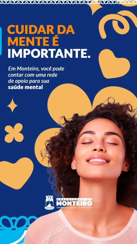 Secretaria de Saúde de Monteiro reforça importância da saúde mental e física no Janeiro Branco