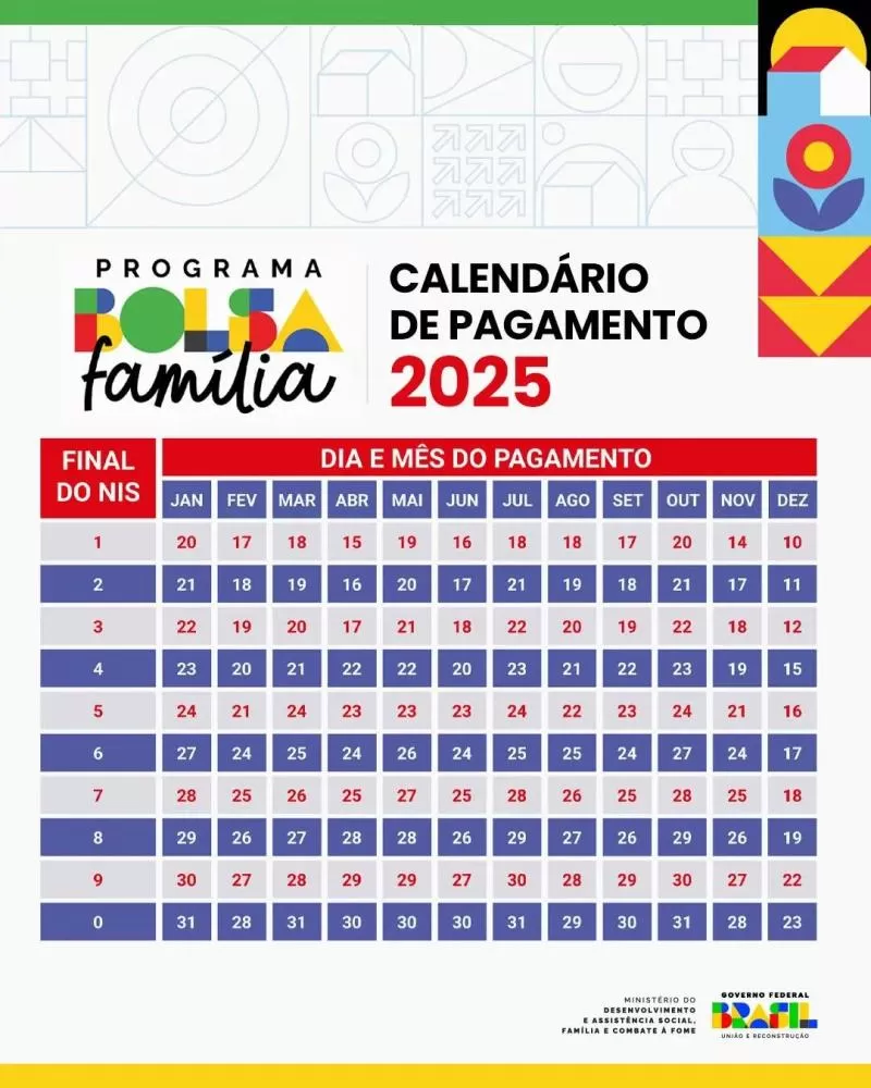 Prefeitura de Quixaba divulga calendário anual do Bolsa Família