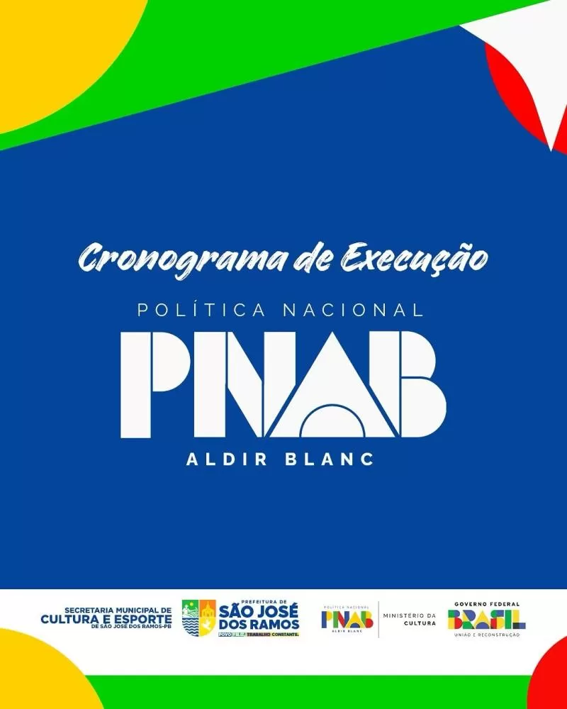 São José dos Ramos divulga cronograma da Política Nacional Aldir Blanc