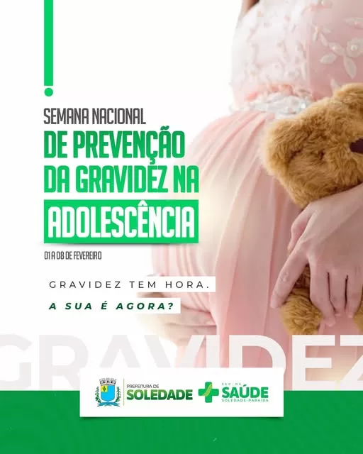 Soledade promove Semana de Prevenção da Gravidez na Adolescência