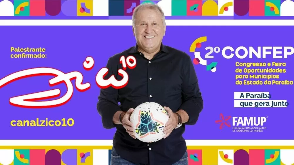 Craque do futebol, Zico participa do II Confep e compartilha experiências sobre liderança 