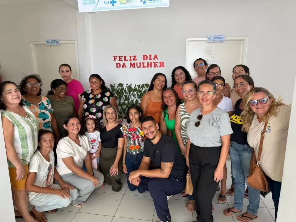 Em Soledade, Equipe Multiprofissional promoveu ação alusiva ao Dia Internacional da Mulher para o Grupo Sindicato das Amigas.