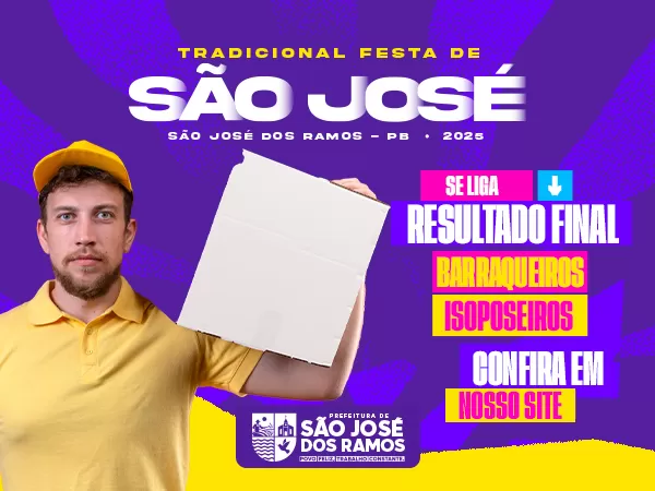 Prefeitura de São José dos Ramos divulga resultado final para ambulantes da Festa de São José
