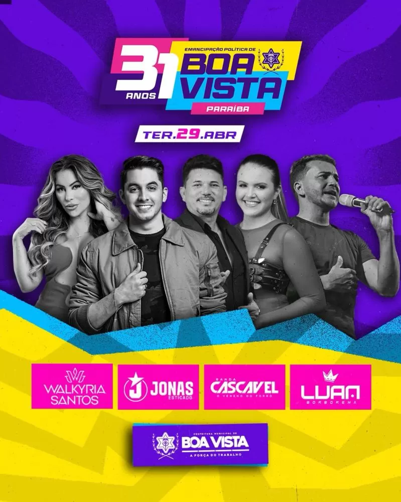 Boa Vista comemora 31 anos de Emancipação Política com grande festa