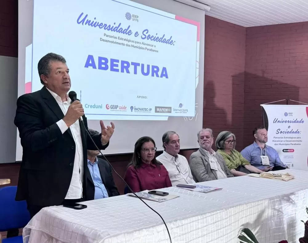 Famup participa de debate na UFPB sobre parcerias estratégicas para o desenvolvimento dos municípios