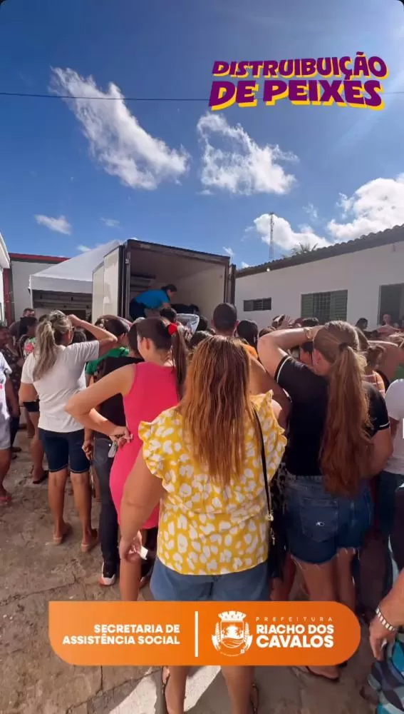 Prefeitura de Riacho dos Cavalos realiza entrega de peixes para famílias carentes na Semana Santa