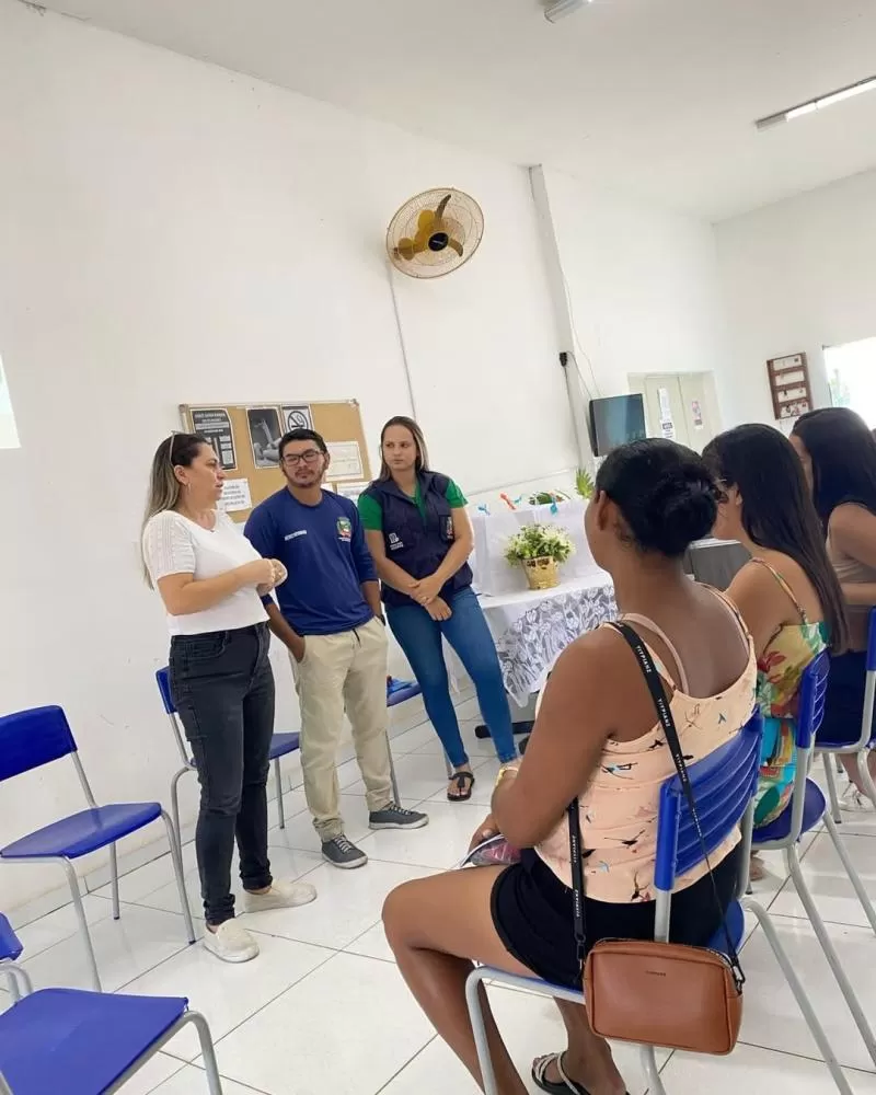 Encontro do Grupo de Gestantes aborda convivência com animais e meio ambiente durante a gravidez em Quixaba