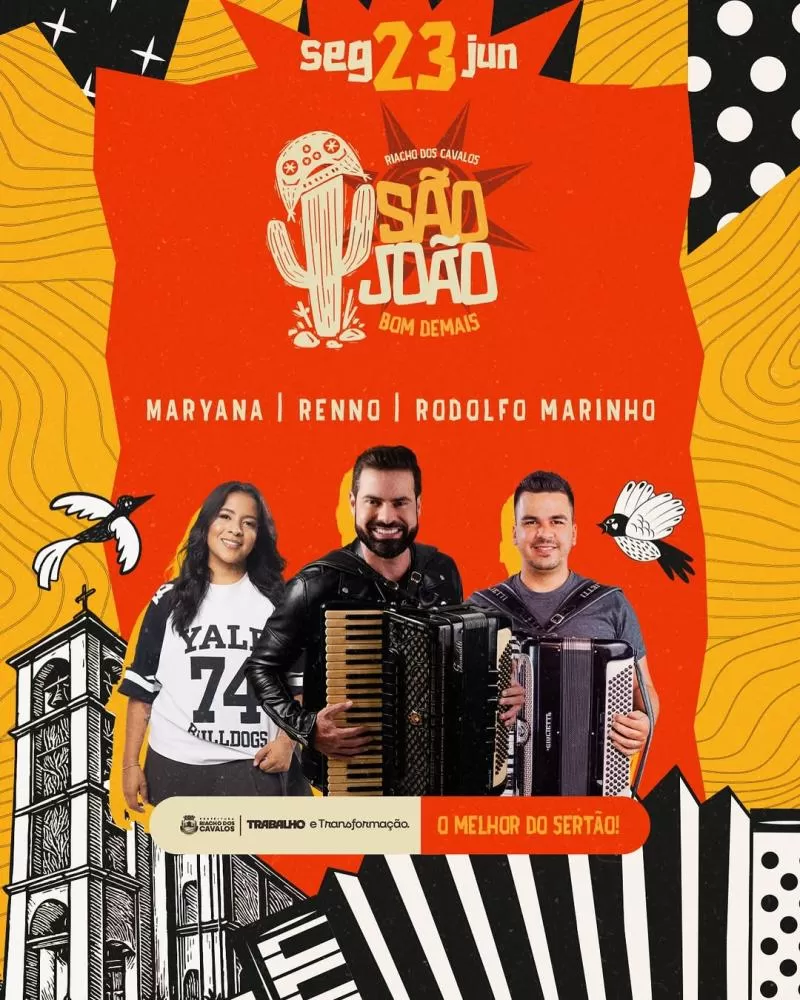 Riacho dos Cavalos anuncia atrações do “São João Bom Demais” 2025 com novo formato e muita animação