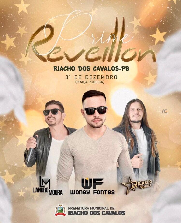 Prefeitura de Riacho dos Cavalos prepara programação do Réveillon com bandas para entrar 2023 com chave de ouro