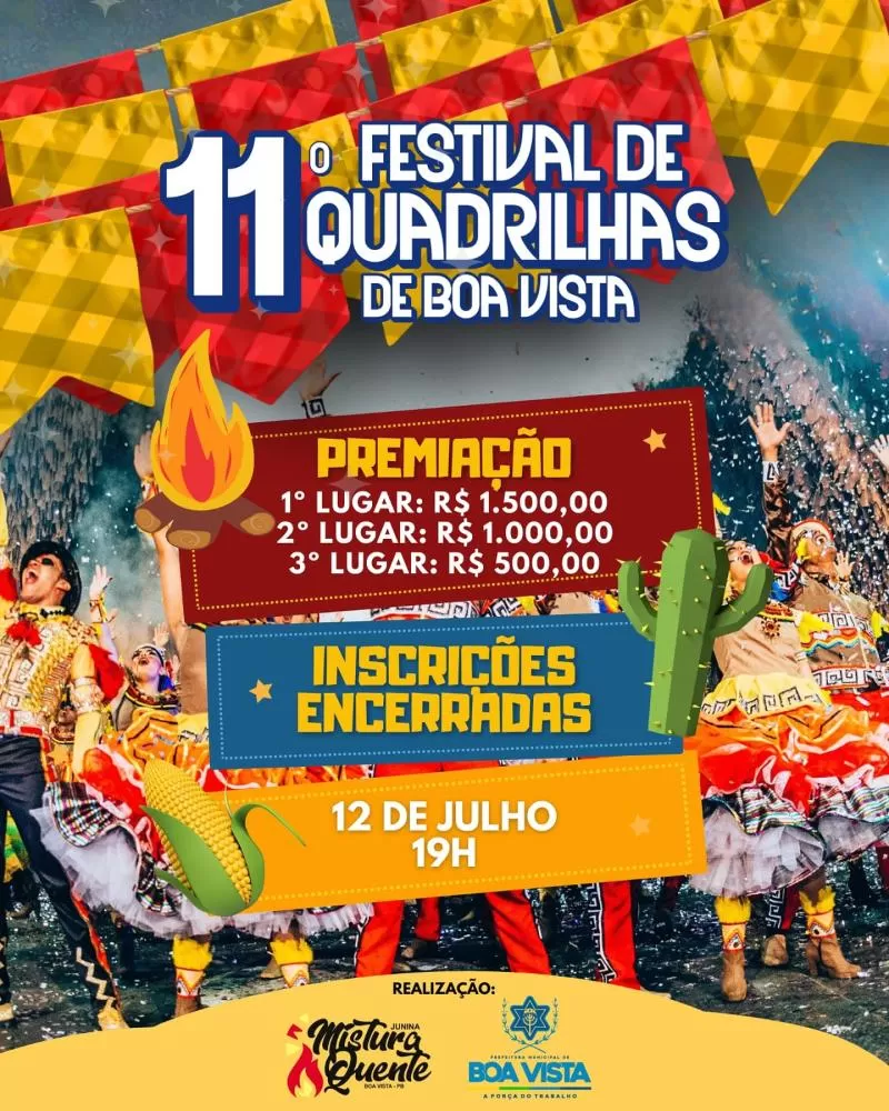 Boa Vista se prepara para o 11º Festival de Quadrilhas com muito forró e tradição