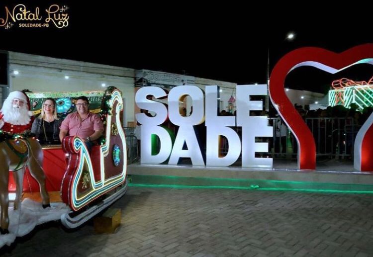 Prefeito Geraldo Moura Ramos realiza abertura oficial das festas Natalinas, em Soledade.