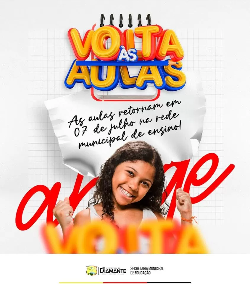 Rede municipal de ensino de Diamante retoma aulas nesta segunda-feira com acolhimento e foco no aprendizado