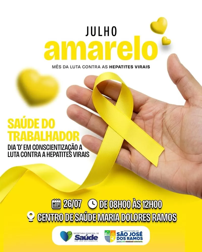 Prefeitura de São José dos Ramos realiza Dia D de combate às hepatites virais com foco nos trabalhadores
