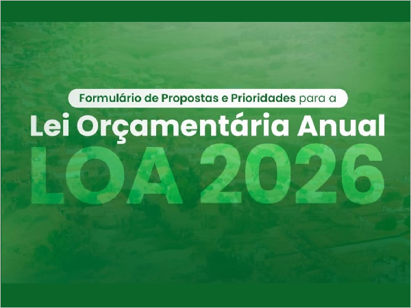Bom Jesus abre consulta pública para LOA 2026 e convida população a enviar propostas online