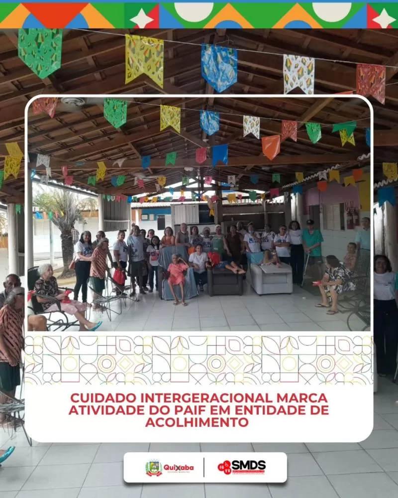 Quixaba promove integração entre mulheres do PAIF e idosos em ação de cuidado coletivo