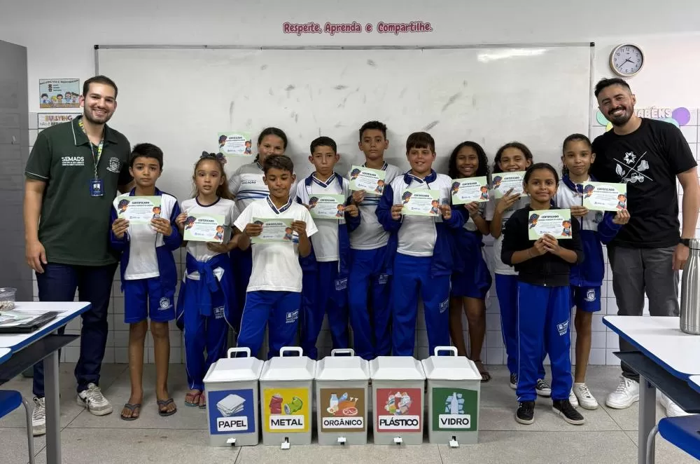 Educação Ambiental começa na escola com o projeto Guardas Ambientais Mirins em Patos