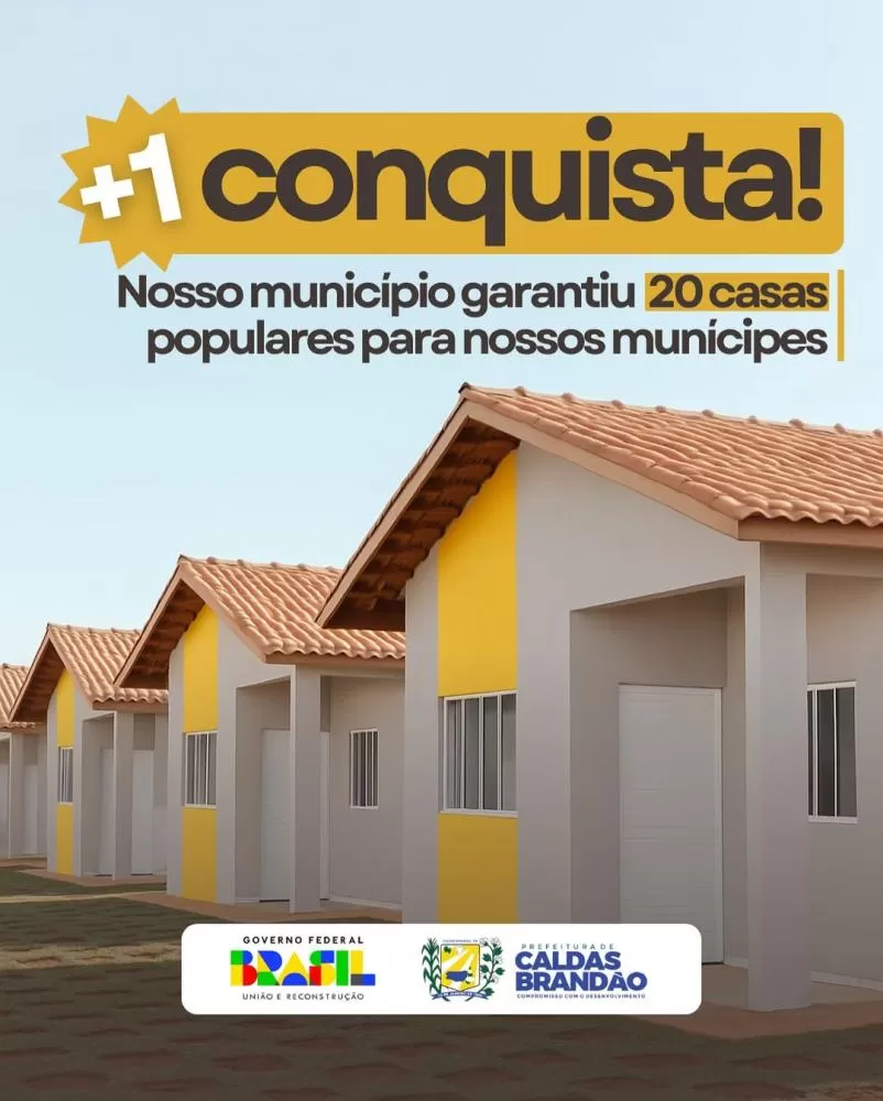 Caldas Brandão é contemplada com 20 novas moradias do Minha Casa, Minha Vida